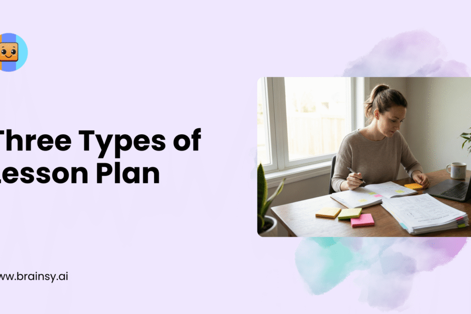 Three Types of Lesson Plan